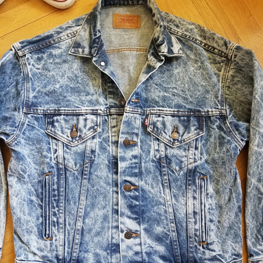 Levi's Vtg acid wash vintage jean jacket - Picture 6 of 8